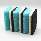 5pcs Per Bag Colorful Multipurpose Kitchen Tableware Cleaning Grip Sponge Scouring Pad
