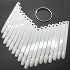 Nail Art 50Pcs Set Round Plastic Salon Sample Color Display Fan Nail Art Tips