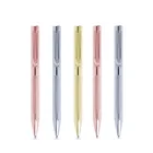 Logo engraving and logo printing pens Quality black blue red pen custom metal gift ballpoint pen