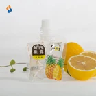 Wholesale customized laminated material gravure printing spout top standing transparent packaging bag