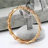 50949 Xuping crystal cut glass steel copper wholesale unfinished wood bangles