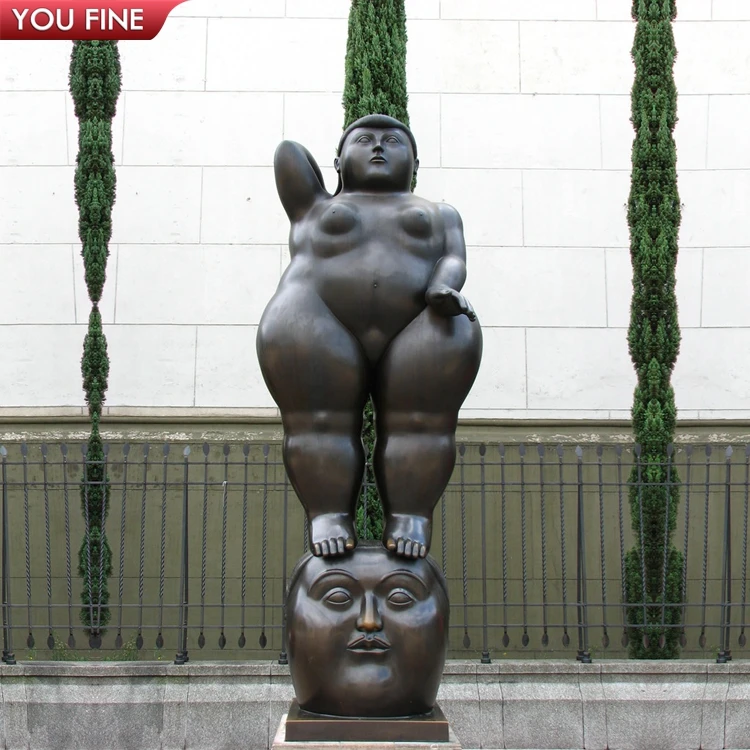 famous bronze fat woman statue fernando botero sculpture
