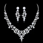african Classic costume pearl wedding jewelry set bridal zinc alloy earring & necklace women wedding necklace jewelry sets