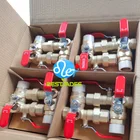 Brass Forged Test & Drain Ball hydrant Valves for Fire fighting hydrant angle valve Sight Glass BJ51001