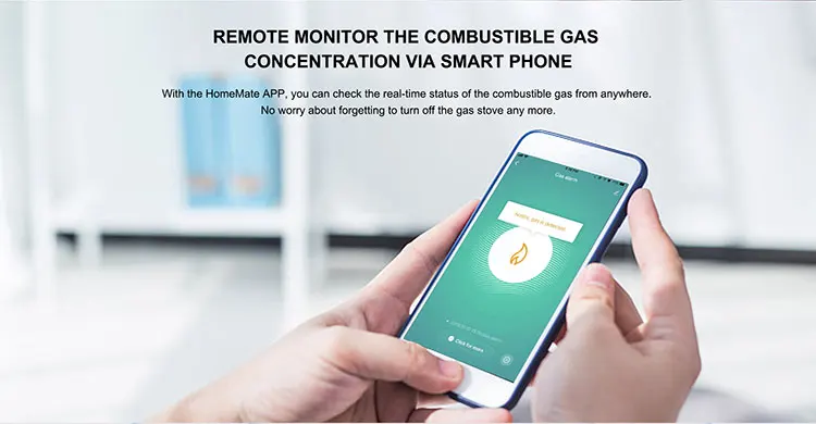 Remote zigbee smart home automation safety system combustible gas sensor housing - ANKUX.COM