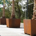Vertical Garden Systems Flower Tree Planters Outdoor Pots for Plants Modern Large Plant Pot Black
