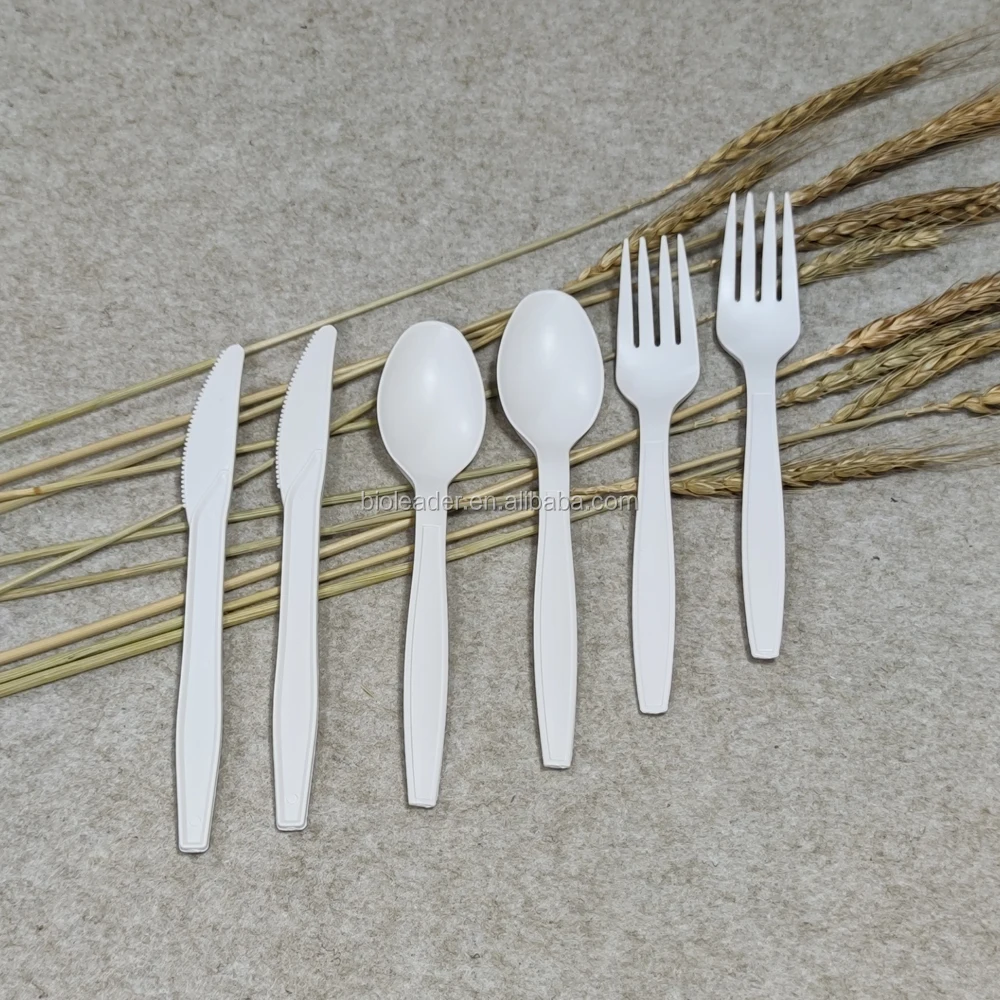 New Fashion Eco-friendly High Quality Biodegradable Disposable Cornstarch Cutlery