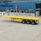 3 Axle 48Ft 45Ft 40Ft 12M Flatbed Semi Trailer For Sale