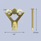 Shanfeng Heavy Duty 100 lbs Picture Hanger HooK for Plaster Walls