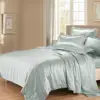 China Factory THXSILK 19/22/25MM Seamless plain dyed 100% silk duvet cover silk bed set silk bed sheet