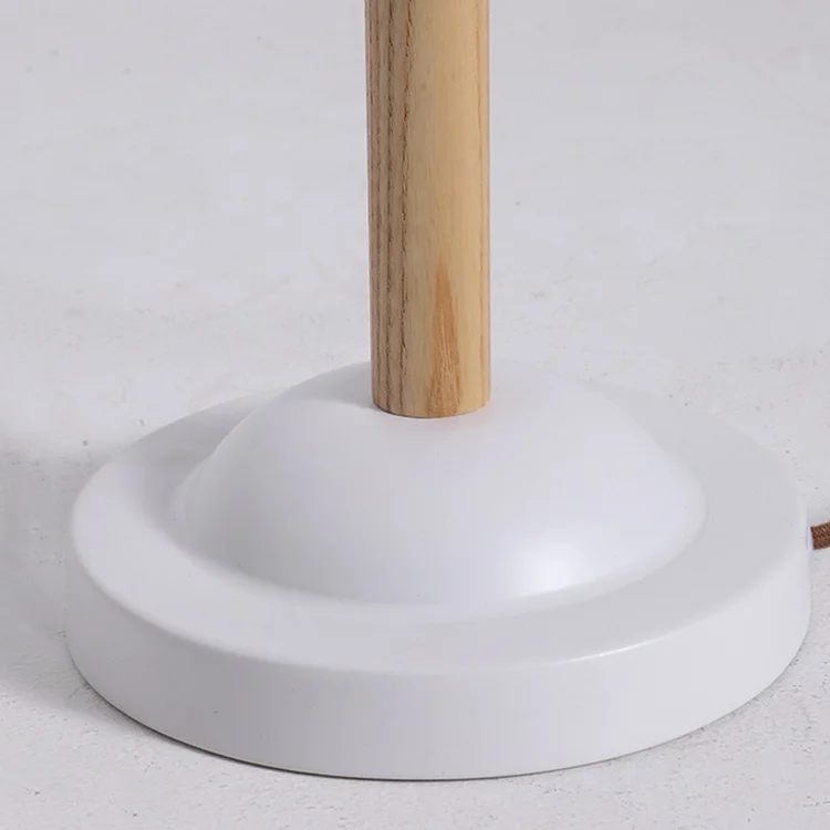 Hot Selling Hotel Decor Light Iron Wood Table Reading Lamps With Base