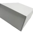 Large handmade box for white foldable gift wrapping with magnet