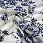 Factory wholesale mulberry silk fabric OEM RTS 100% Silk Customized Digital Printed Fabric for Printing