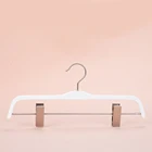 Clothes Pants Clothes Wooden Clothes Hangers Standard Smart Wood Clothes Hanger With Pants Mental Clips