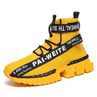 Anti-Odor Shoes Sneakers High 2019 New High Quality Sneakers Black Socks Shoes Men Sports Shoes