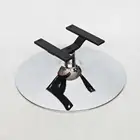 restaurant coffee shop dining chrome plated swivelling single sofa accessories furniture table legs