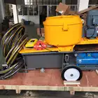 Automatic Wall Mortar Cement Spray fiberglass steel fiber resin spray machine with mixer