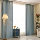 office elegant hand-pressed Roman art rod home window curtain drapery