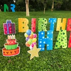 Yard Card Custom Cheap Happy Birthday Prints Corrugated Plastic Lawn Letters Holiday Yard Signs Card