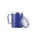 12oz 14oz Stainless Steel Vacuum Insulated Camp Mug coffee Cup Travel Tumbler With Lid