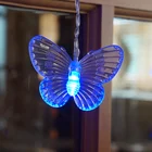 Butterfly Evermore Eco Friendly Most Popular Custom Butterfly Christmas Blue LED Curtain Wall Lights