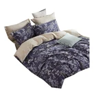 100% cotton bedsheet fabric with gray color checks designs