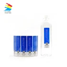 PVC/PET Packaging Transparent Adhesive Paper Sticker Printing Custom Printed Labels / Water Bottle Label clear Sticker