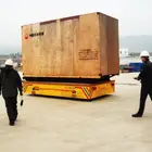Hot sale 50 tonne harbor freight trackless container carrier wagons
