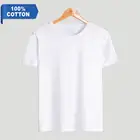 White T Print Tshirts Cheap Price 180gsm 100% Cotton Custom LOGO Printing Plain White T Shirts For Men