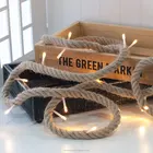 Precision product 10L Jute rope LED fancy light chain for home decor