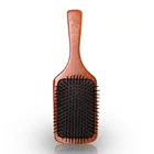 Ningbo manufacturers wooden custom private logo with nylon needle hair packaging boxes wooden paddle hairbrush