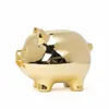 Pig Shape Piggy Bank Money Box Coin Bank Saving Box Penny Lock Bank Storage Jar Decoration Safe Box Save Cans