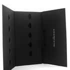 Custom design simple black card folding paper boxes with own logo