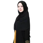2020 Latest Wholesale Muslim Chiffon Shawl Scarves From Turkey Solid Color Hijabs