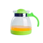 1.8L Custom Heat Resistant Hot and Cold Water Glass Coffee tea Pitcher Jug