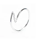 New fashion accessories white chain ornamented jewelry ring for women