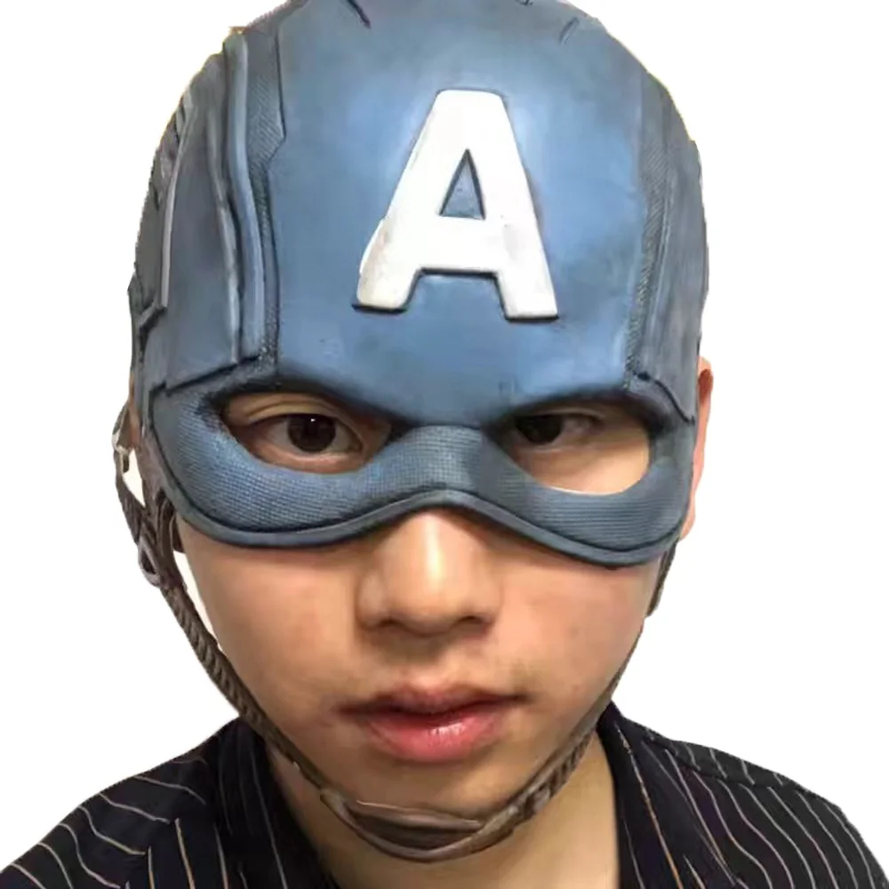 zu marvel the avengers movie captain america mask men"s latex