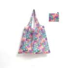 Large Capacity Shopping Bag Foldable Large Size Printed Square Bag Creative Portable Printed Grocery Bag