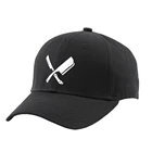 Custom embroidery black baseball cap adjustable strap high quality dad hats