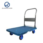 ultra mute 300kg plastic trolley warehouse trolley 900mmx600mm mover push cart