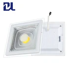 High quality indoor ceiling slim single color cob 5 7 10 15 24 watt recessed square led downlight