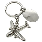 High Quality 3D Aircraft Airplane Model Metal Keyring Key chain Keychain For Mother's Day Thanksgiving Gifts