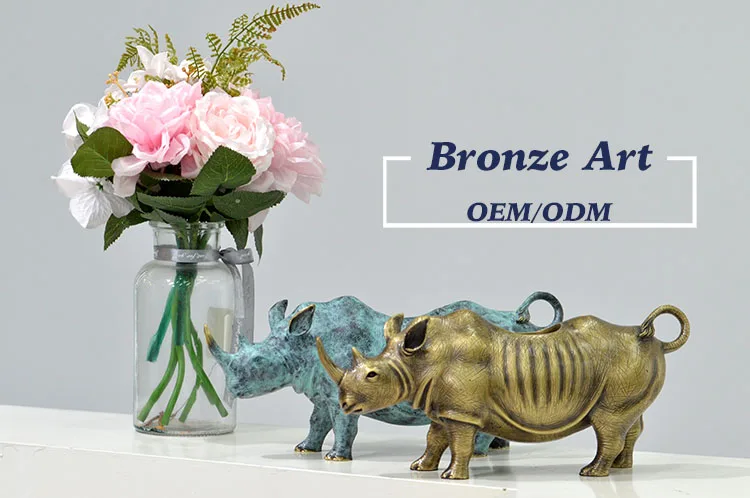 Wholesale Arts And Crafts Gift Decorative Item Supplies Custom Carving Home Decoration Metal Animal Arts Craft