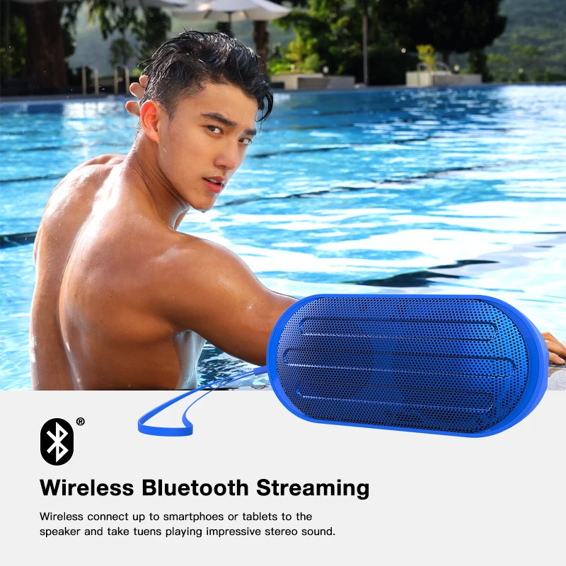 CE ROHS Hands Free Wireless Bluetooth Speaker Portable Waterproof Bluetooth Speaker With TF Card Reader - ANKUX.COM