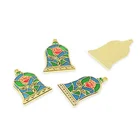 Bulk Design Custom Zinc Alloy Soft Enamel Pendant Charm for Necklace