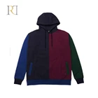 Custom fleece winter wears men's color block hoodies