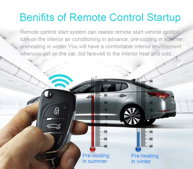 Professional sale smart key remote system push button start stop engine kit for car