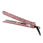 Fashion Rhinestone Hair Straightener Shiny Flat Iron With Pure Ceramic Plate