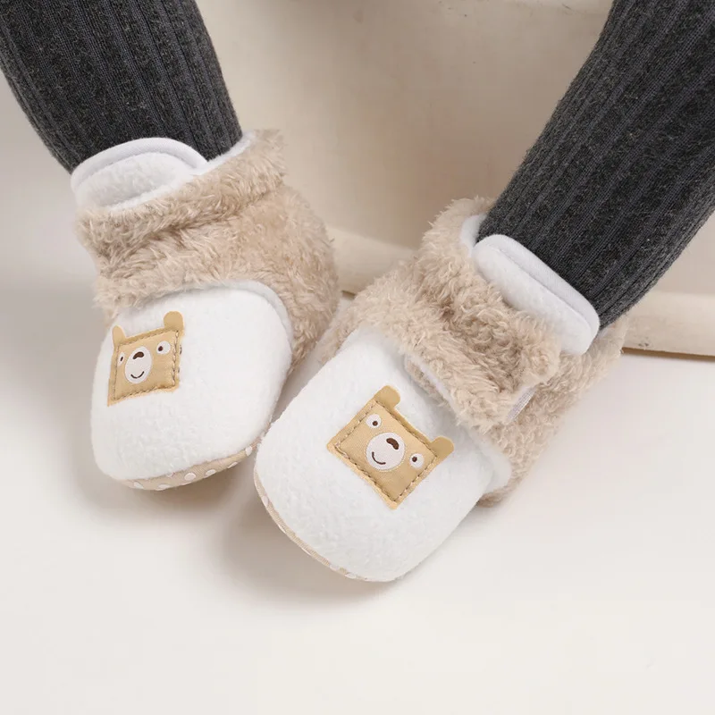 Winter New arrival cute cartoon warm boots baby walking boots for boys and girls details