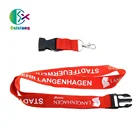 Wholesale Premium Customized Logo Screen Printing Lanyards Silicone Silk Lanyard With Quality Keychain
